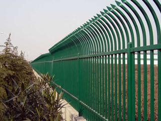 鐵藝圍欄(單向彎頭)